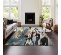 MeeTe Computer Chair Mat Floor Mat SPY×FAMILY Desk Swivel Gaming Chair Study Office Office Anti-slip Carpet (SPY 01,120x160 cm)