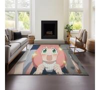 MeeTe Computer Chair Mat Floor Mat SPY×FAMILY Desk Swivel Gaming Chair Study Office Office Anti-slip Carpet (SPY 02,160x240 cm)