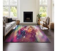MeeTe Horizon Zero Dawn Rugs Living Room 120x160cm, Area Rugs for Bedroom, Machine Washable Anti Slip Soft Fluffy Shaggy Tie-dye Floor Carpet (HZD 03,80x160cm)