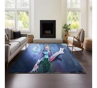 MeeTe Living Room Carpet, Heaven Burns Red Short Pile Carpets Decoration Fluffy Soft Washable & Anti-slip Modern Plain Carpet for Children's Room, Bedside Rug Mat (HBR 01,100x120cm)