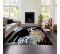 MeeTe Thickened Imitation Cashmere Game of Thrones Carpet Nordic Moroccan Living Room Bedroom Sofa Coffee Table Blanket Ethnic Style American Country Retro (GOF 01,140x200cm)