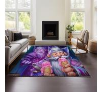 MeeTe Thickened Imitation Cashmere Hearthstone Heroes of Warcraft Carpet Nordic Moroccan Living Room Bedroom Sofa Coffee Table Blanket Ethnic Style American Country Retro (HOF 02,120x180cm)