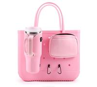 MEETI Organizer Holder for Bogg Bag, Accessory for Bogg Bags, Phone Holder, Compatible with Bogg Bag Original, Pink, 4 Pieces