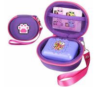 Meetikar Carrying Case for Bitzee Interactive Toy Digital Pet, Protective Storage Case Compatible with Bitzee Virtual Electronic Pets with Accessories Mesh Pocket (Case Only) (Violet)