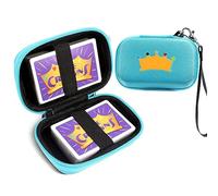 Meetikar Travel Card Games Case Compatible with Card Games Set, Hard Carrying Card Case for UNO and Phase 10 Playing Card Case (Not Including Cards) (Blue)