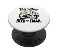 Meeting Could Have Been An Email Funny Dinosaur Office PopSockets Adhesive PopGrip