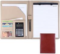 Meeting Folder, A4 Size Clipboard Interview Conference Legal Document Organizer for Women/Men(Bruin)