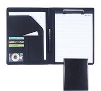 Meeting Folder, A4 Size Clipboard Interview Conference Legal Document Organizer for Women/Men(Svart)