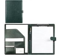 Meeting Folder, Clipboard Folder for Legal Pad Holder A4 Writing Pad for Business School Office Conference Clip Boards(Groen)