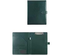 Meeting Folder, Clipboard Folder Legal Pad Holder Letter Size A4 Writing Pad for Business School Office Conference Clip Boards(Groen)