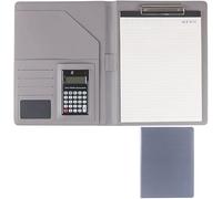 Meeting Folder, Executive File Legal Document Organizer for Men Women(Light Grey)