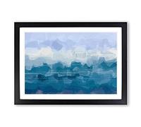Meeting in The Middle in Abstract Framed Print | A2 Black Framed Wall Art | Ready to Hang | Abstract Fantasy Picture | Living Room Bedroom Lounge Office