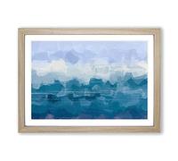 Meeting in The Middle in Abstract Framed Print | A2 Oak Framed Wall Art | Ready to Hang | Abstract Fantasy Picture | Living Room Bedroom Lounge Office