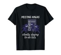 Meeting Ninjas Corporate Team Spirit Ninja Checklist T-Shirt