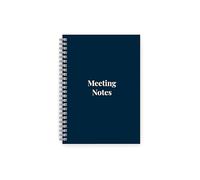 Meeting Notebook - Professional Work Notebook - Plan, Record & Track Actions from all your Meetings - Sturdy Card Cover, A5 size with 100 Pages of Quality 100gsm paper - Stay Organised & Productive