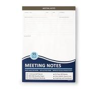 Meeting Notepad for Work - Meeting Notes Planner with Action Items, Agendas & Follow-Ups, Professional Office Organization Supplies for Business Meetings, Project Management & Team Collaboration