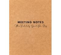 Meeting Notes - Where Productivity Goes to Take a Nap: 120 ruled pages perfect for note-taking, journaling, and everyday writing.