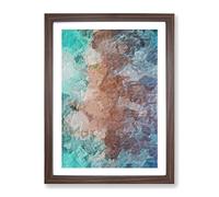Meeting Of The Minds In Abstract Modern Framed Print | A3 Walnut Framed Wall Art | Ready to Hang | Abstract Fantasy Picture | Living Room Bedroom Lounge Office