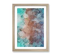 Meeting Of The Minds In Abstract Modern Framed Print | A4 Oak Framed Wall Art | Ready to Hang | Abstract Fantasy Picture | Living Room Bedroom Lounge Office
