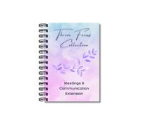 Meetings & Communication Extension Book | Thrive Focus Collection | Log Appointment Notes, Document School Calls & Emails | Advocate & Track Progress | A6 Wire-Bound Organiser