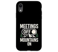 Meetings Off Mountains On Nature Hiking Case for iPhone XR