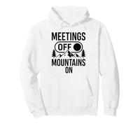 Meetings Off Mountains On Nature Hiking Pullover Hoodie