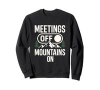 Meetings Off Mountains On Nature Hiking Sweatshirt