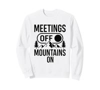 Meetings Off Mountains On Nature Hiking Sweatshirt