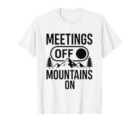 Meetings Off Mountains On Nature Hiking T-Shirt
