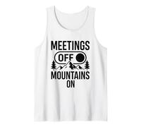 Meetings Off Mountains On Nature Hiking Tank Top
