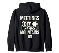 Meetings Off Mountains On Nature Hiking Zip Hoodie
