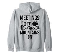 Meetings Off Mountains On Nature Hiking Zip Hoodie