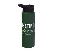 Meetings One Star No Useful Features Would Not Recommend Stainless Steel Insulated Water Bottle