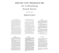 Meetings with Remarkable Men: Typescript