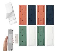 Meetitsneeds Adhesive Punch-Free Socket Holder, Adhesive Punch-Free Socket Holder, 2025 New Self-Adhesive Desktop Sockets Fixer, Strong Wall Mount Power Strip Organizer for Space-saving (Mix*8)