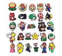 Meetlight Mario Shoe Charms, 27PCS - Red, Blue - Party Favor Gift - Unisex - Super Mario Theme