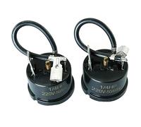 MEETOOT 2pcs 1/4HP-180W Refrigerator Thermal Overload Protector Compressor Replacement Part for Mini Refrigerator, Wine Center and Beverage Cooler