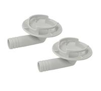 MEETOOT 2pcs 40mm Air Conditioner Drain Hose Connector Conduct Condensate Plug Teeth Seal Elbow Fitting for Window AC Unit Mini Split Frigidaire