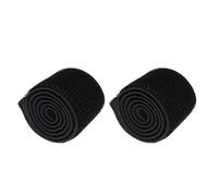 MEETOOT 2PCS Black Adjustable Carrying Nylon Yoga Mat Strips 23x2inch Sports Rolling Belt with Hook and Loop Fastener Gym Workout Pull Up Band