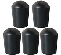 MEETOOT 5pcs Cello Endpin Rubber Pad 6mm Black Rubber Tip for Double Bass