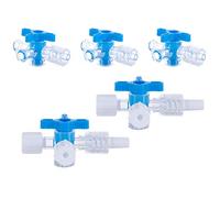 MEETOOT 5pcs Disposable Medical Three Way Valve 3-Way Stopcocks with Aseptic Cock for School Projects, Hobbies DIY Experimental Research Projects