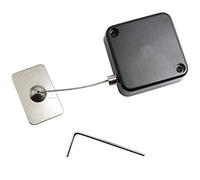 MEETOOT Automatic Retractable Anti-Theft Cable Case 44X16mm Hardware Security Cable Lock Anti Theft Combination for Tablet, Mobile Phone, Remote Control