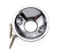 MEETOOT Silver Chrome Electric Guitar Jack Guitar Output Socket Plate for 6.35mm Jack Fender Telecasters