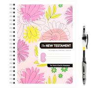 Meetory The Bible In A Year - A 52-Week Study Through Gods Word, A Daily Bibles Study Workbook with Spiral Binding, NIV Study Journal & Reflective Questions - Compact A4 Size
