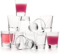 MEETOZ 12-Pack Shot Glasses Set with Heavy Base, 1.6 oz Clear Shot Glasses Bulk, Small Whiskey Shot Glass for Vodka, Whiskey, Tequila, Espressos, Spirits & Liquors, Gift for Men