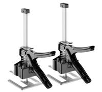 MEETOZ 2Pcs 12 Inch Lever Arm Lifter Labor-Saving Handle, Wall Tile Locator, Men'S Tool, Multi-Function Height Adjustment Lifting Device, Door Panel Lifting Cabinet Jack Board Lifter