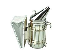 MEETOZ Bee Hive Smoker Stainless Steel 12 inches, Smoker with Heat Shield Protection Beekeeping Equipment Beekeeper Smoker with Storage Box on Side