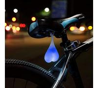 MEETOZ Bike Tail Light Balls,LED Heart Shaped Creative Silicone Light,Bike Waterproof Essential Night Bicycle Seat Back Egg Lamp