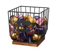 MEETOZ Extra-Large Coffee Pod Holder, K Cup Holders,K Cup Storage, Coffee Pod Basket, Coffee Station Organizer, Coffee Bar Accessories for Counter Small Space (Black)