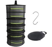 MEETOZ Herb Drying Rack Net, Plant Drying Rack Net with Hook, 6 Layer 2ft Hanging Drying Rack Net, for Drying Seeds, Herb, Vegs, Fruits, Bud